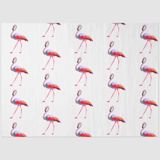 Waterverf Flamingo serie ontwerp 4 Tissuepapier (Voorkant)