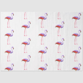Waterverf Flamingo serie ontwerp 7 Tissuepapier