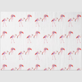 Waterverf Flamingo serie ontwerp 9 Tissuepapier