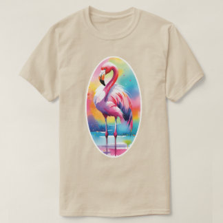Waterverf Flamingo T-shirt