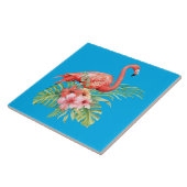 Waterverf Flamingo Tegeltje (Zijkant)