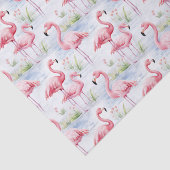 Waterverf Flamingo Tissuepapier (Detail)