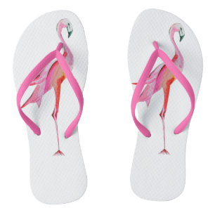  Waterverf Flamingo Tropical Bird Teenslippers