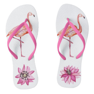  Waterverf Flamingo Tropical Bird Teenslippers