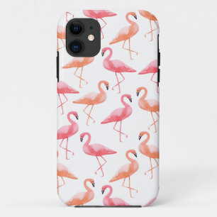 Waterverf Flamingos iPhone 11 Hoesje
