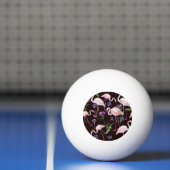 Waterverf flamingo's en wilde bloemmotief. pingpongballen (Net)