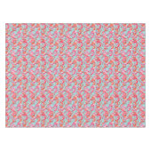 Waterverf Flamingos Gathered 2 Tafelkleed (Voorkant (Horizontaal))