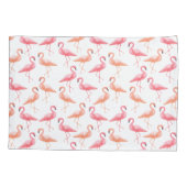 Waterverf Flamingos Kussensloop (Achterkant)