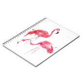 Waterverf flamingos notitieboek (Linkerzijde)