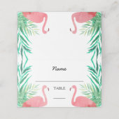Waterverf Flamingos Tropical Wedding (Buitenkant ongevouwen)