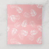 Waterverf Flamingos Tropical Wedding (Binnenkant ongevouwen)