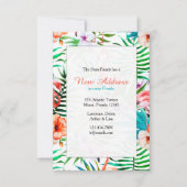 Waterverf Flamingos Uitnodiging (Voorkant)