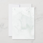 Waterverf Fles QR Code Huwelijk RSVP Kaartje (Achterkant)