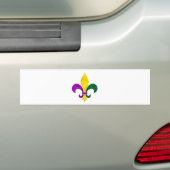 waterverf fleur de lis bumpersticker (Op auto)