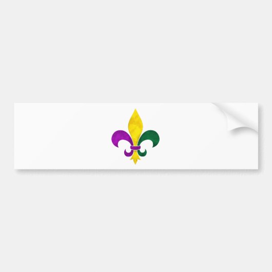 waterverf fleur de lis bumpersticker (Voorkant)