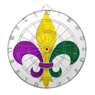 waterverf fleur de lis dartbord