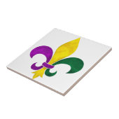 waterverf fleur de lis tegeltje (Zijkant)