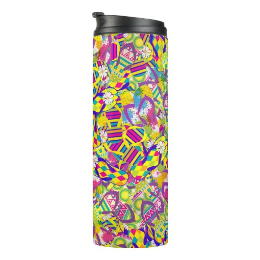 Waterverf, Flip Flop Pattern Thermosbeker (Geroteerd rechts)