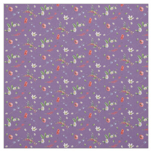 Waterverf flora wilde bloemen stof