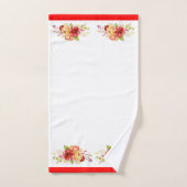 Waterverf floraal bad handdoek (Handdoek)