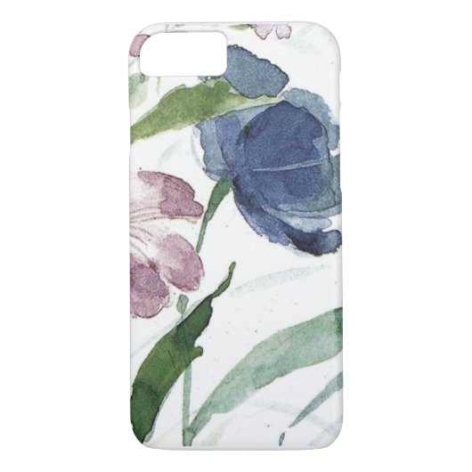 waterverf floraal Case-Mate iPhone case (Achterkant)