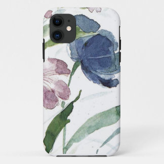 waterverf floraal iPhone 11 hoesje