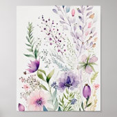 Waterverf floraal poster (Voorkant)