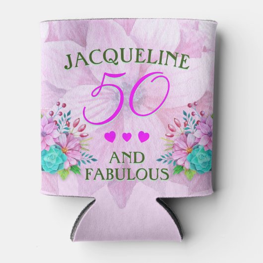 Waterverf Floral 50 en Fabulous Blikjeskoeler (Voorkant)