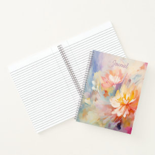 Waterverf Floral Abstract Journal Notitieboek Sket
