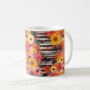 Waterverf Floral Abstract Patroon (10) Koffiemok
