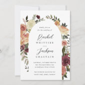 Waterverf Floral Arch Rustic Bloom Kaart (Voorkant)