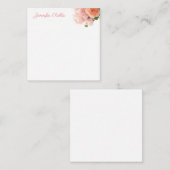 Waterverf Floral Art Hand Script Tekst Sjabloon (Voorkant / Achterkant)