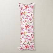 Waterverf Floral Art Modern Pattern Lichaamskussen (Achterkant (Verticaal))