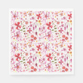 Waterverf Floral Art Modern Pattern Servet (Voorkant)