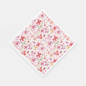 Waterverf Floral Art Modern Pattern Servet (Hoek)