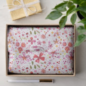 Waterverf Floral Art Modern Pattern Tissuepapier (Geschenk)