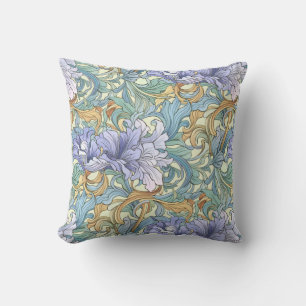 Waterverf Floral Art Nouveau Wallpaper Design Kussen