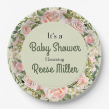Waterverf Floral Baby shower