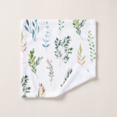 Waterverf Floral Bad Handdoek (Wasdoekje)