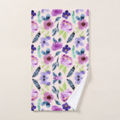  Waterverf Floral Bad Handdoek (Handdoek)