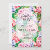 Waterverf Floral Birthday Party (Voorkant)