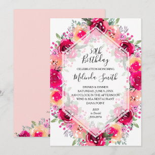Waterverf Floral Birthday Party