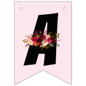 waterverf floral, blije verjaardag, BUNNING BANNER (Derde vlag)