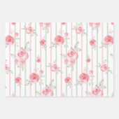 Waterverf Floral  Blush Sage Inpakpapier Vel (Voorkant 3)