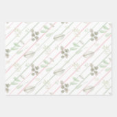 Waterverf Floral  Blush Sage Inpakpapier Vel (Voorkant 2)