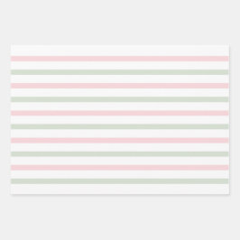 Waterverf Floral  Blush Sage Inpakpapier Vel