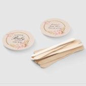 Waterverf Floral Boho Pink Baby shower Handwaaier (Niet-gemonteerd)