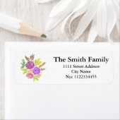 Waterverf Floral Botanical Spring Romance Etiket (Insitu)