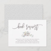 Waterverf Floral botanische adem | Boekaanvraag Informatiekaartje (Voorkant / Achterkant)