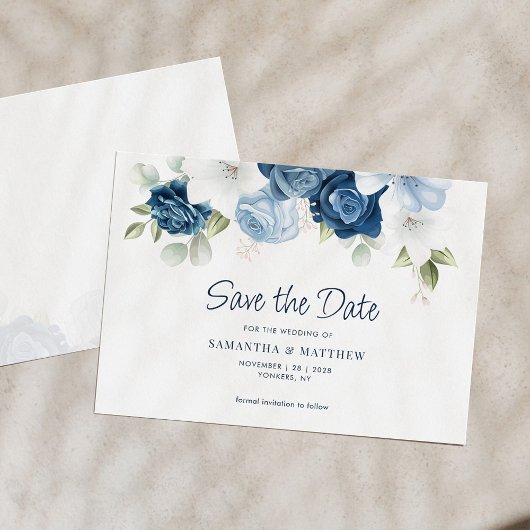 Waterverf Floral botanische groen Save The Date
